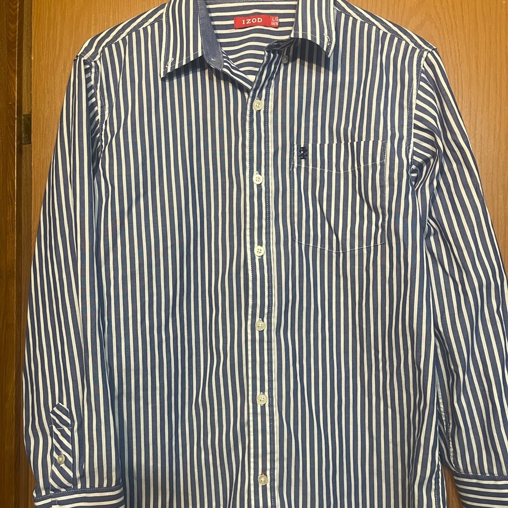 IZOD Blue Striped Boy’s Shirt